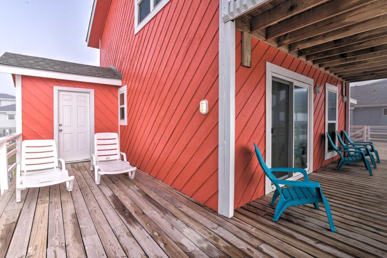 Beachfront Galveston Oasis Balconies, Ocean View! Exterior photo
